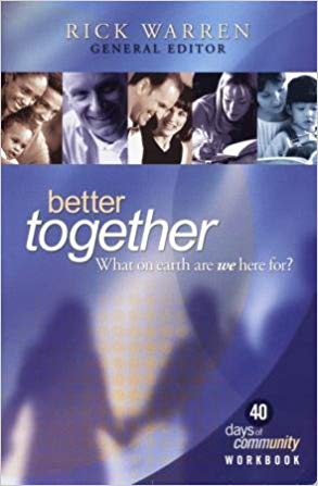 Cover of Better Together - 40 Days of community workbook